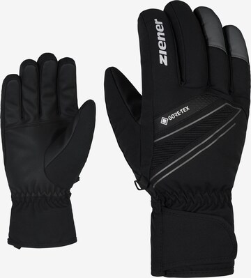 ZIENER Athletic Gloves 'GUNAR GTX' in Black: front