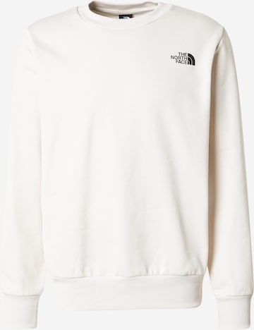 Sweat-shirt 'SIMPLE DOME' THE NORTH FACE en blanc : devant