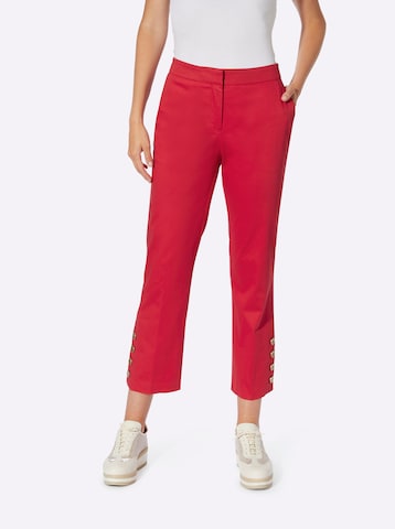 Regular Pantaloni de la heine pe roșu: față