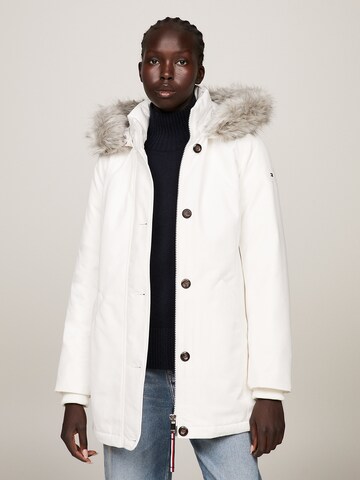 TOMMY HILFIGER Winter Parka in White: front