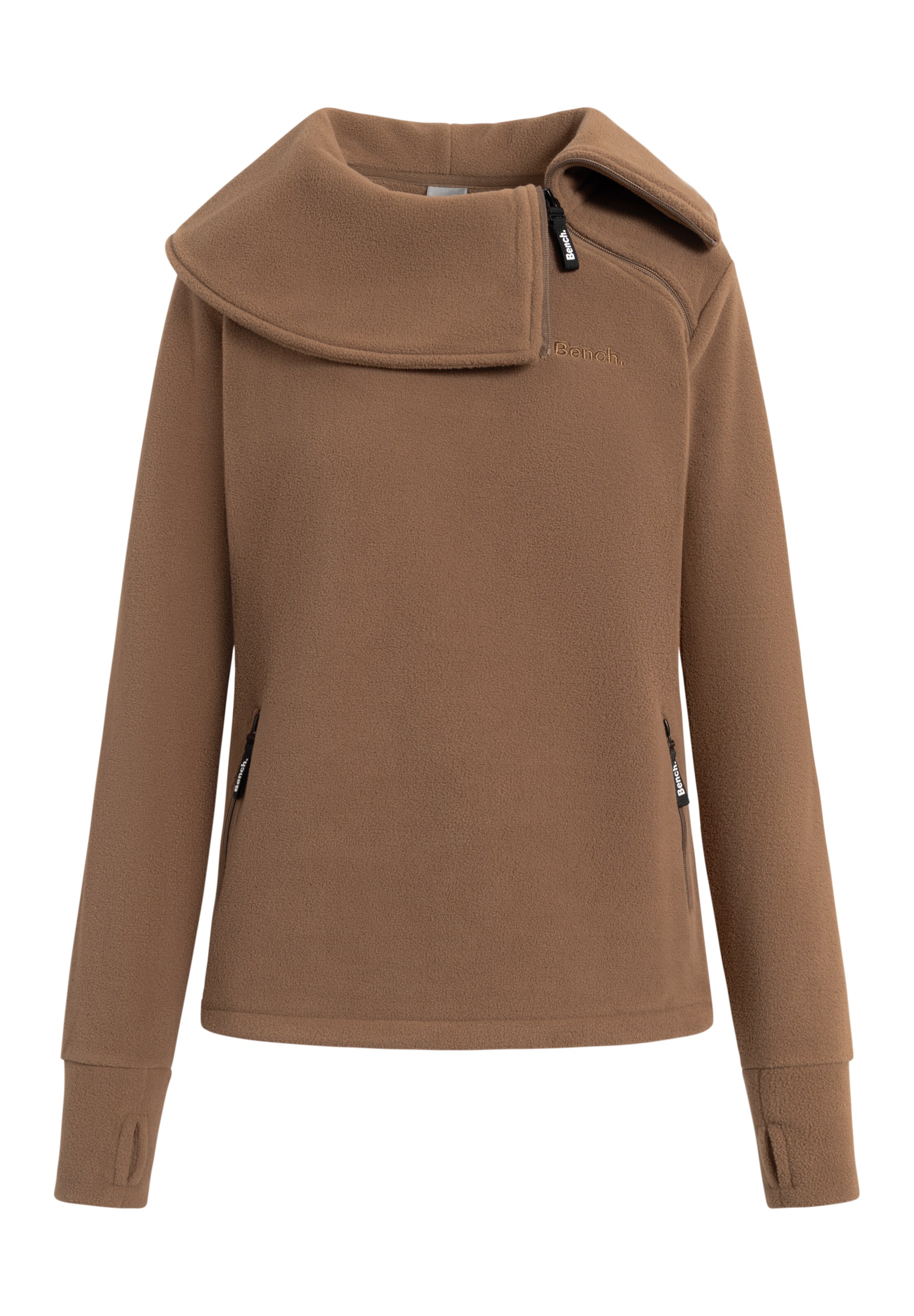 BENCH Pullover in braun, Produktansicht