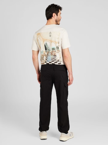 HOLLISTER - Tapered Pantalón cargo en negro