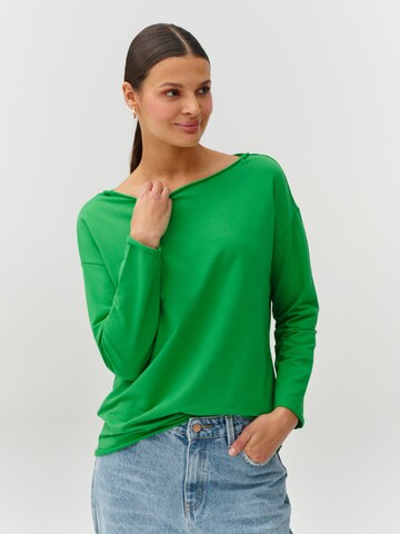 Pull-over 'MALI' TATUUM en vert : devant