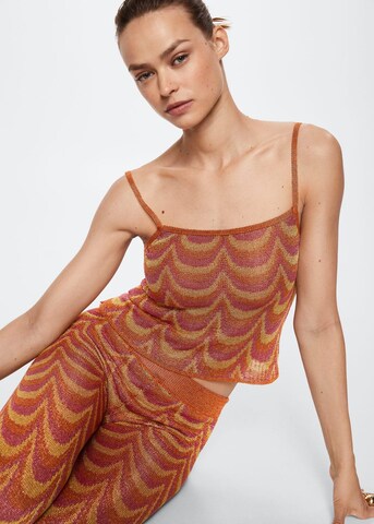 Tops en tricot 'Hawai' MANGO en orange