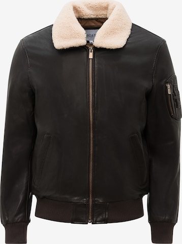 RICANO Jacke 'M-Bomber' in Braun: Vorderseite