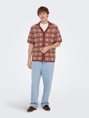 Only & Sons - Jersey 'ONSBART' en marrón