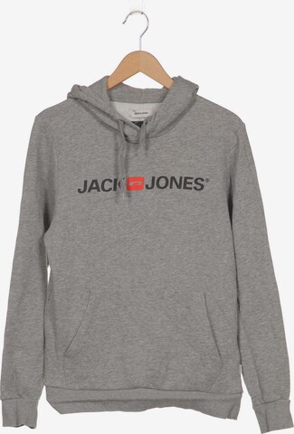 JACK & JONES Kapuzenpullover M in Grau: predná strana