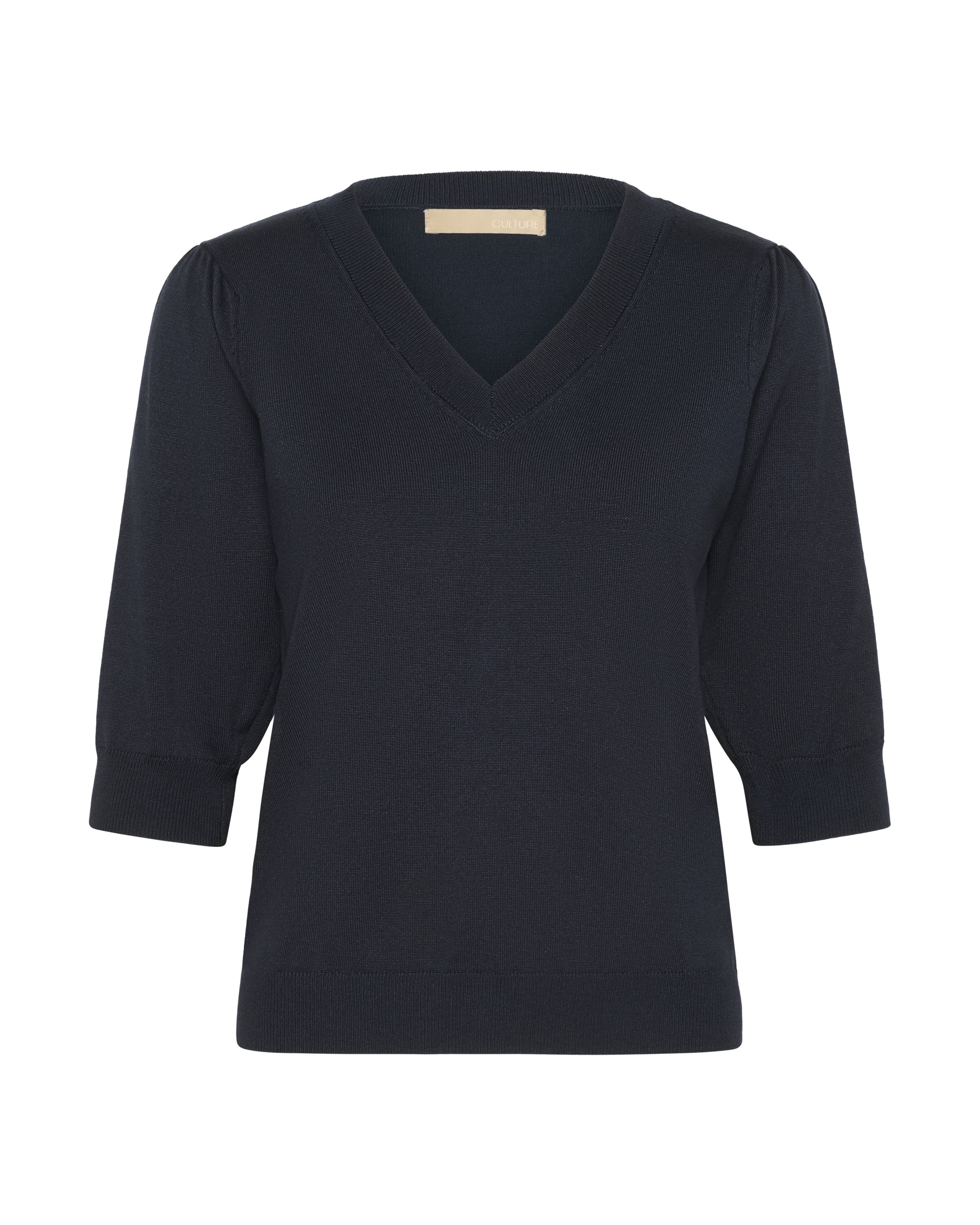 CULTURE Pullover 'Pinnie' in Blau: Vorderseite