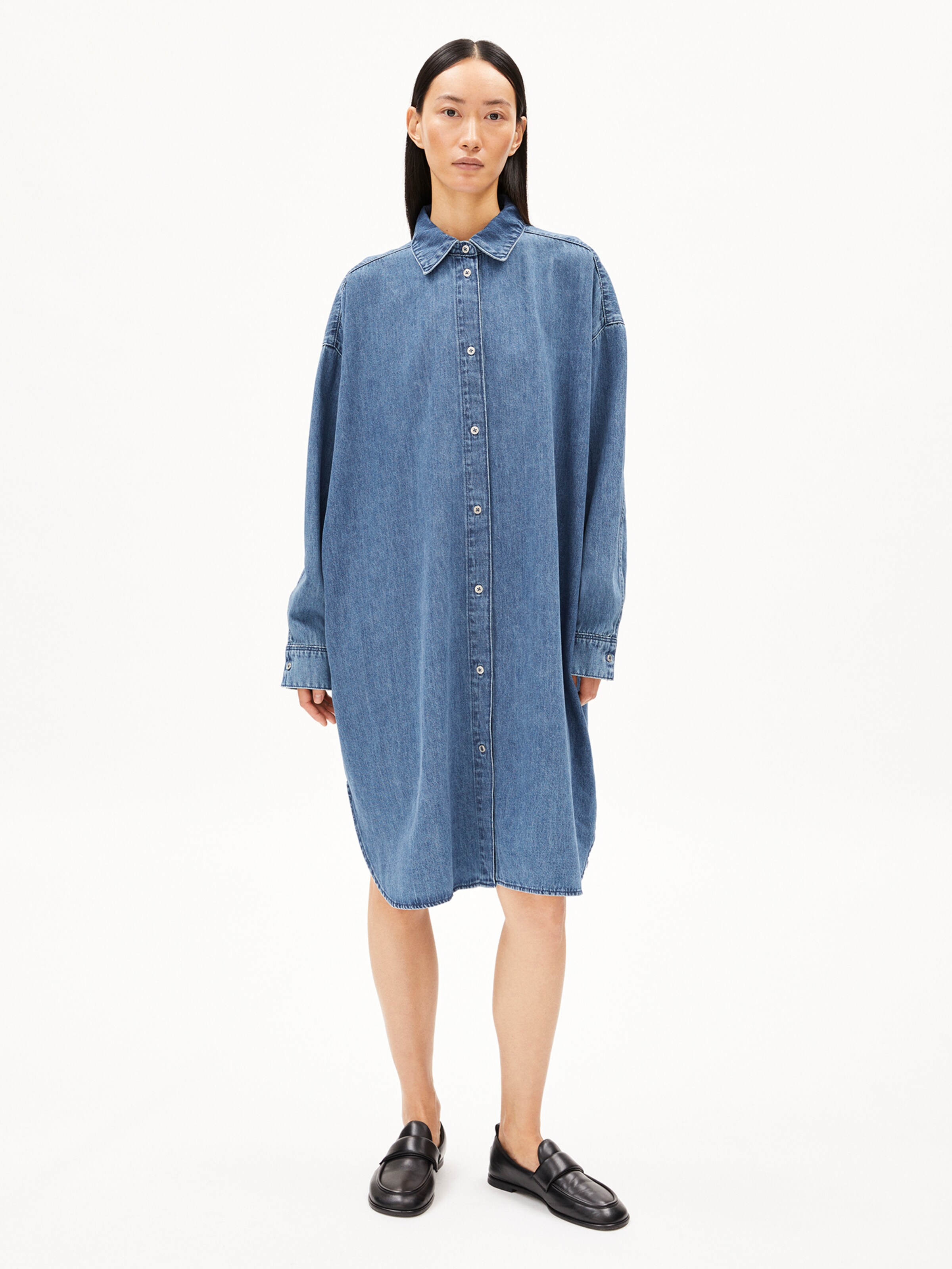 ARMEDANGELS Denimkleid 'SAALY' in Blau
