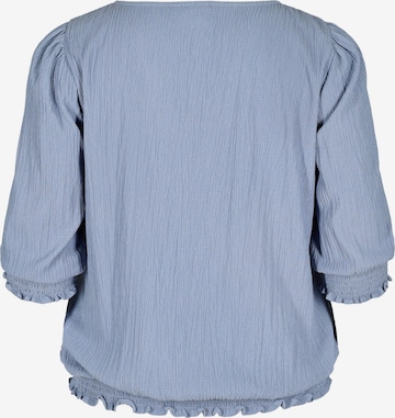 Zizzi Blouse 'XSUS' in Blauw: voorkant