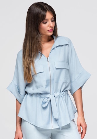 Ombre Blouse in Blue