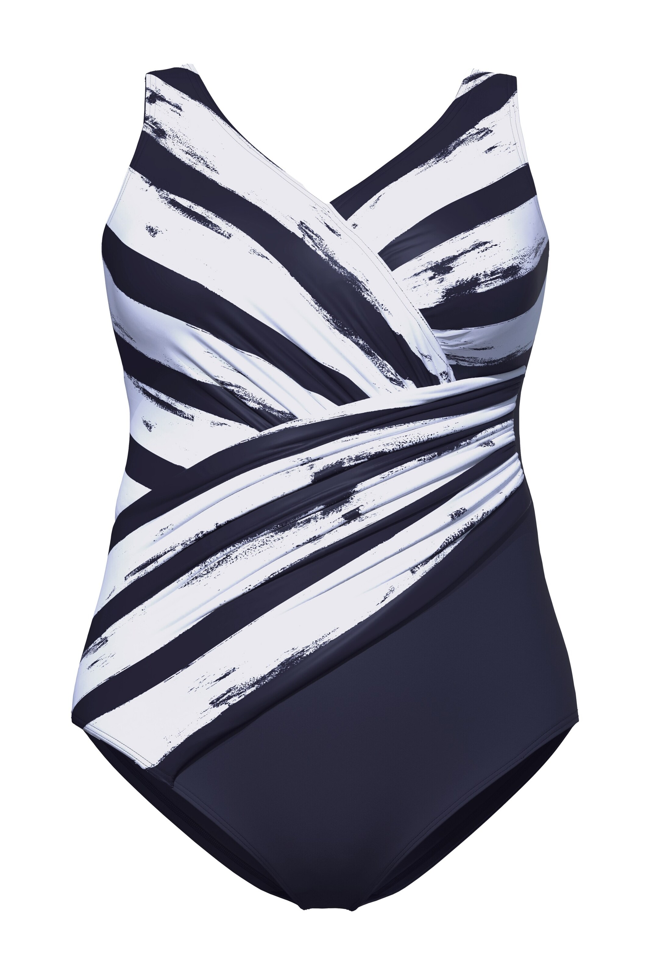 Ulla Popken Triangen Baddräkt i blå: framsida