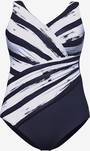 Triangle Maillot de bain Ulla Popken en bleu : devant