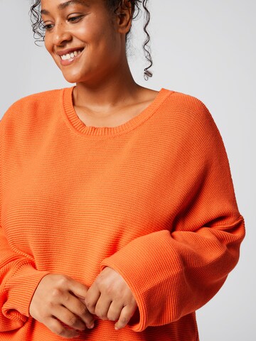 A LOT LESS Pullover 'Naja' i orange