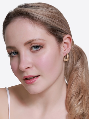 Boucles d'oreilles 'Elaine' Heideman en or : devant