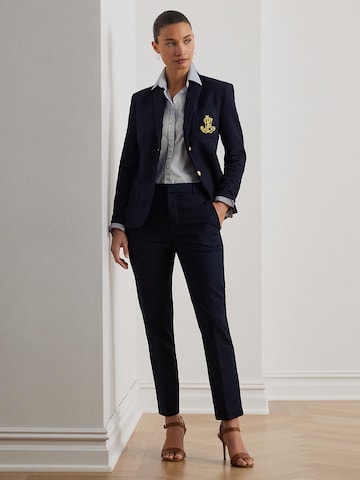 Lauren Ralph Lauren Petiteregular Hlače na crtu - plava boja