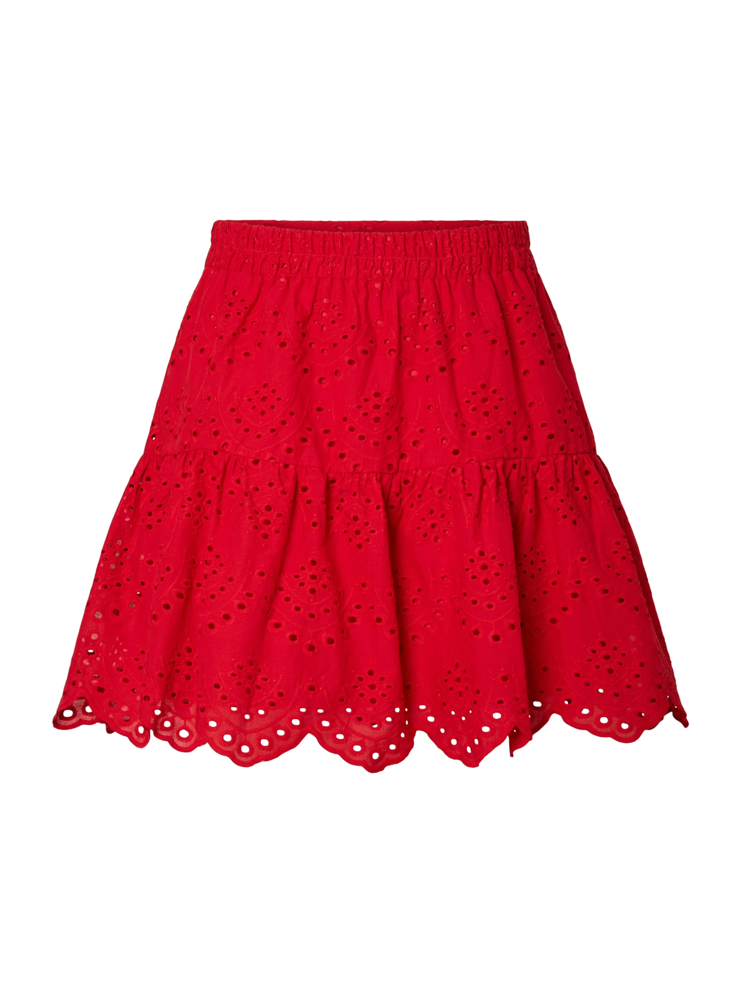 PIECES - Falda 'PCVILDE' en rojo: frente