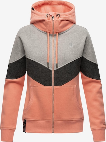 NAVAHOO Sweat jacket 'Honigperle' in Orange: front