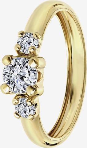 Lucardi Ring 'Klassisch' in Goud: voorkant