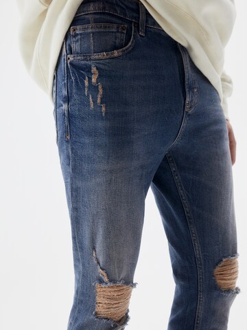 Coupe slim Jean Pull&Bear en bleu