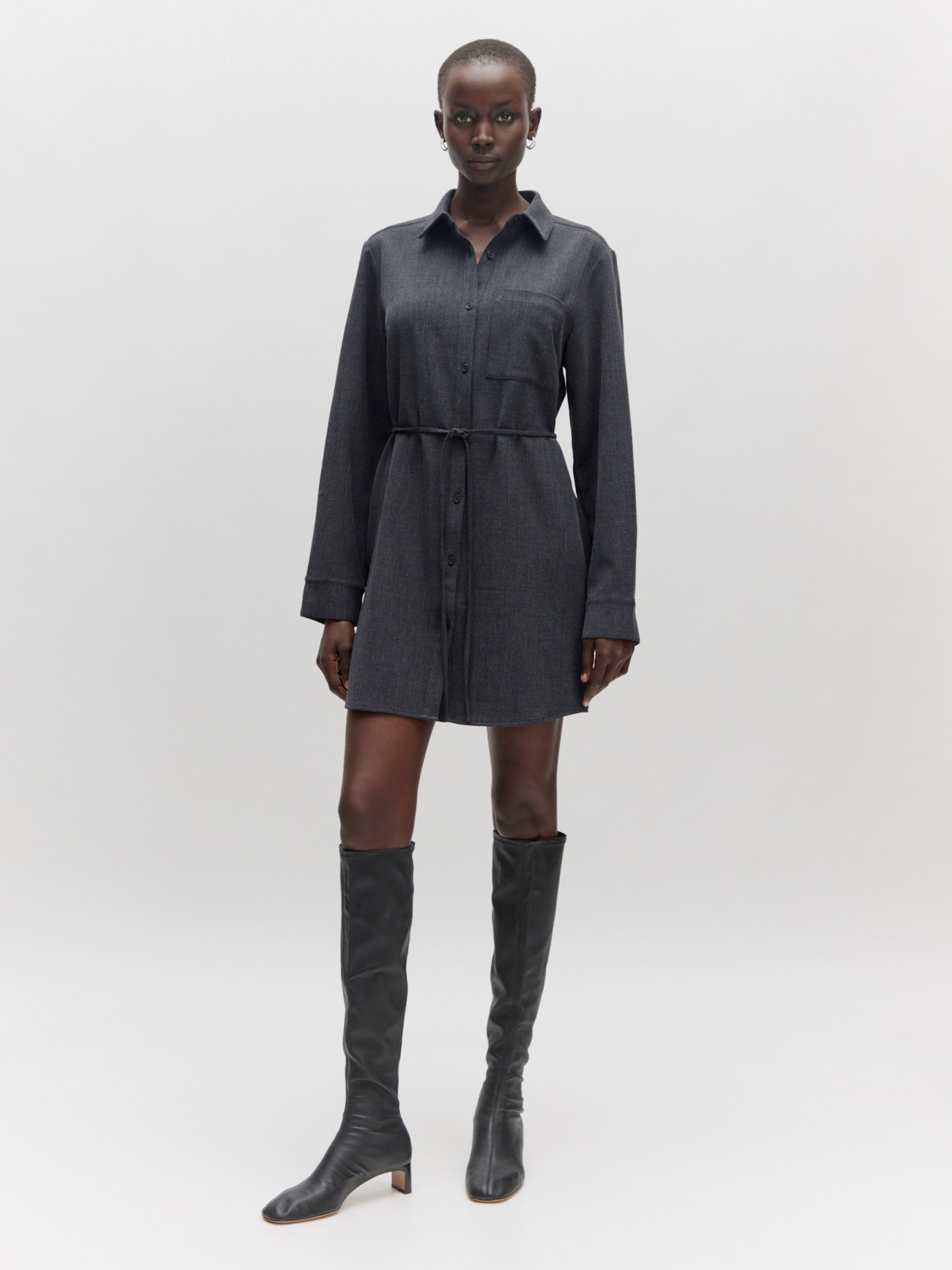 EDITED Producten Jurk 'Kimberley' Grijs