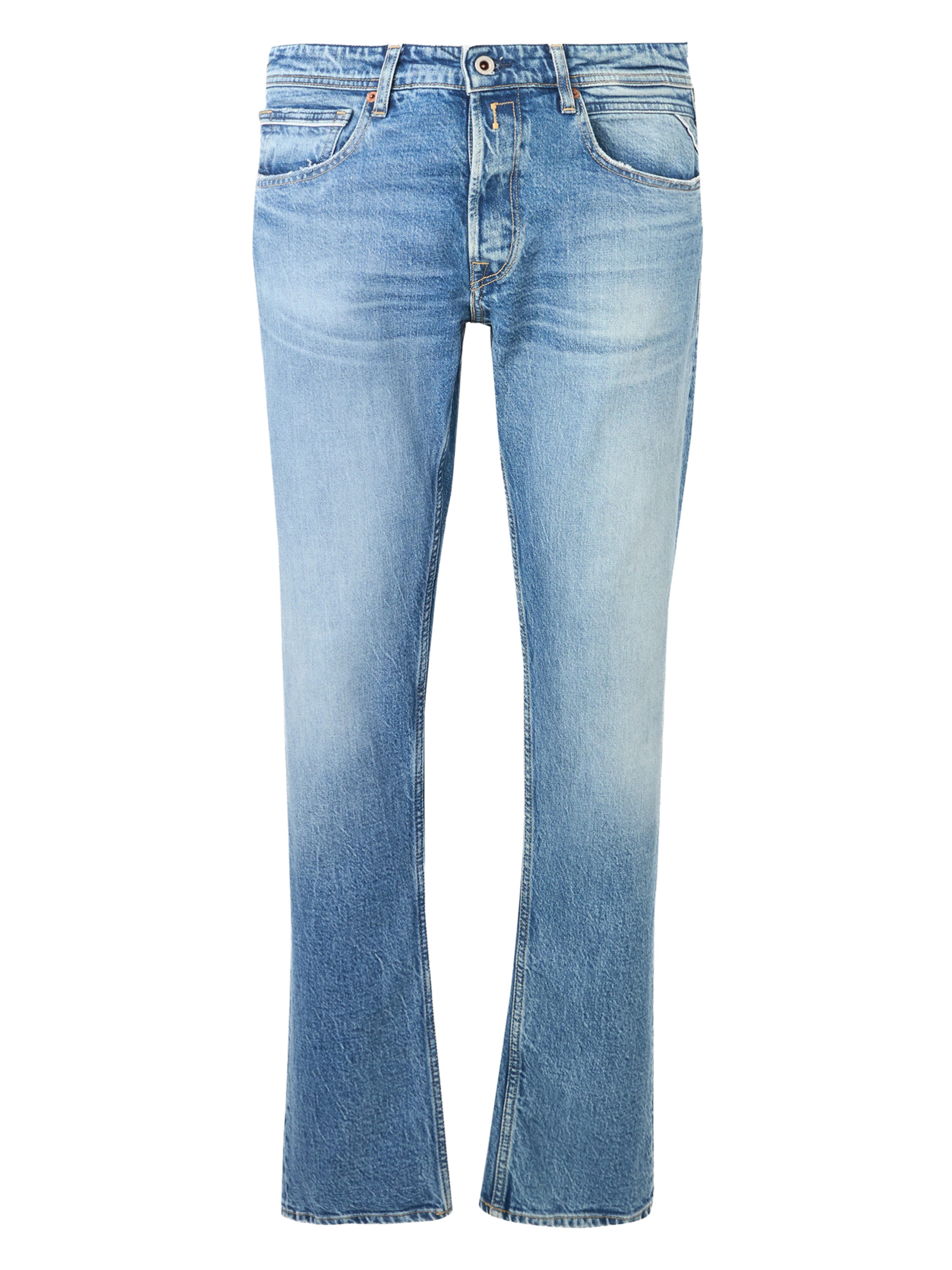 Regular Jeans 'GROVER' de la REPLAY pe albastru: față