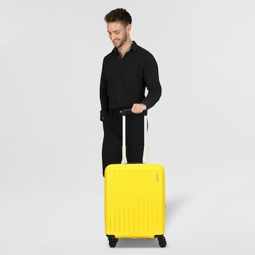 American Tourister Trolley 'Rejoy' in Gelb: Vorderseite