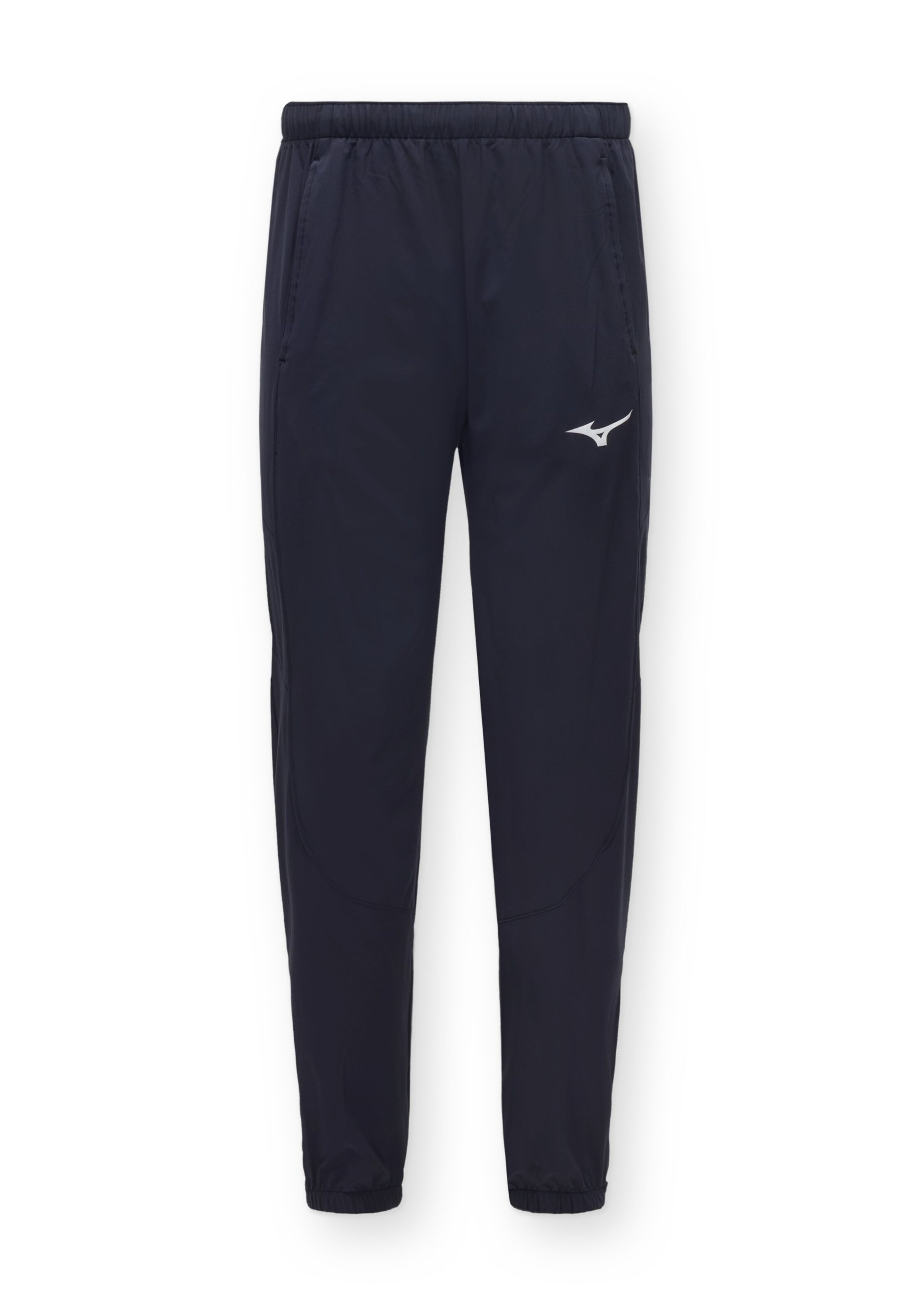 MIZUNO Regular Sportbroek 'Mizuno' in Zwart: voorkant