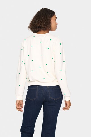 SAINT TROPEZ Sweatshirt 'Dagna' in White