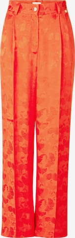 Rich & Royal regular Bukser med lægfolder i rød: forside