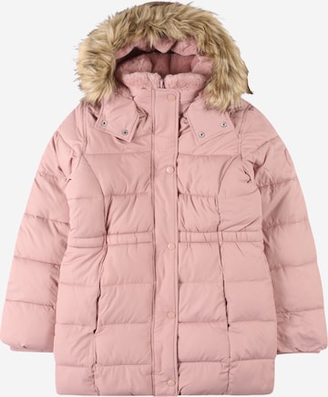 Abercrombie & Fitch Χειμερινό μπουφάν σε ροζ: μπροστά