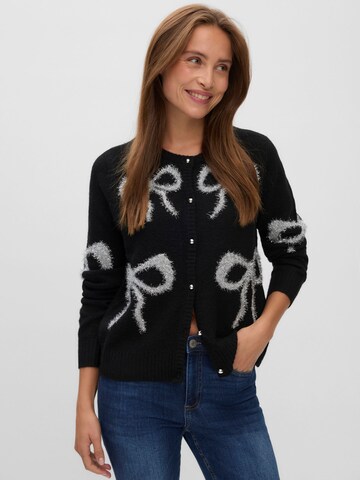 Cardigan 'VMSparkel' VERO MODA en noir : devant