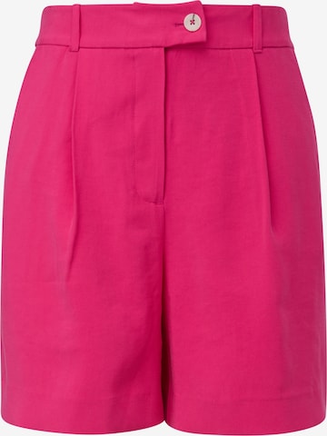 COMMA Loosefit Παντελόνι πλισέ σε ροζ: μπροστά