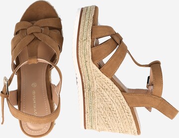 TOM TAILOR Sandalen met riem in Beige