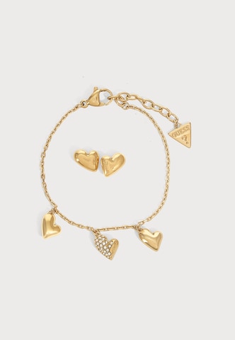 GUESS Комплект бижута 'GOLDEN LOVE' в злато: отпред