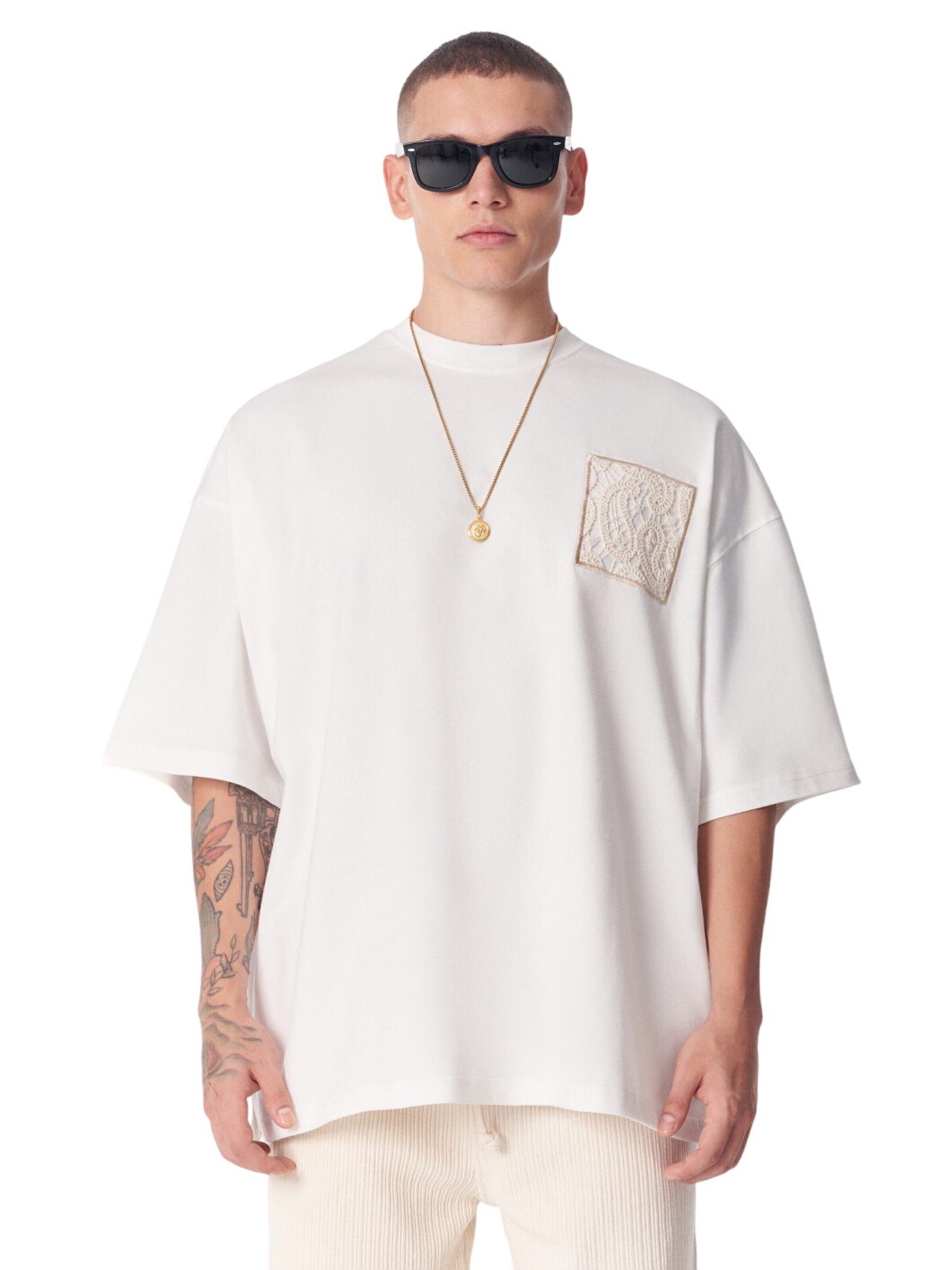 MARTIN VALEN Shirt in Wit: voorkant