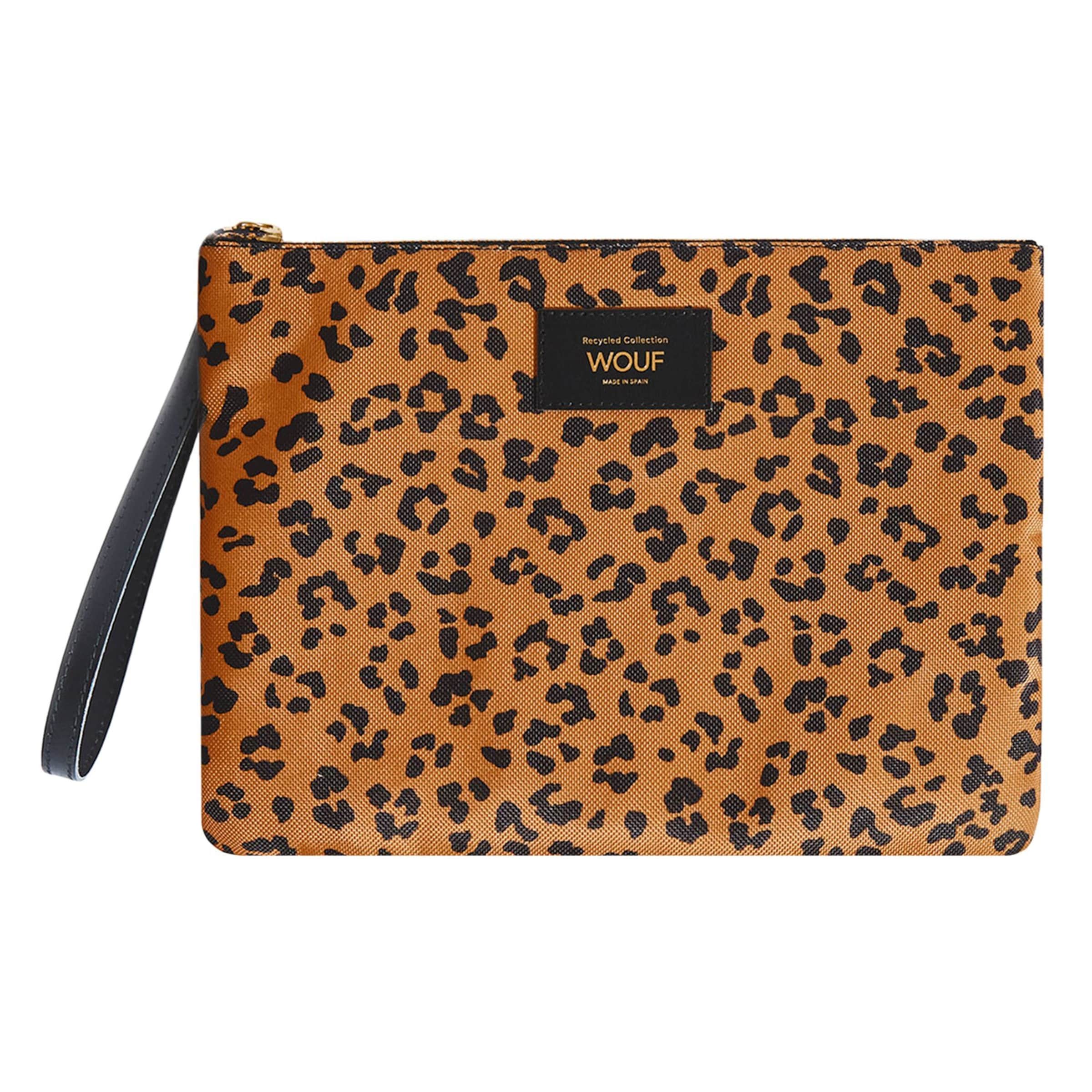 Trousse de maquillage Wouf en orange : devant