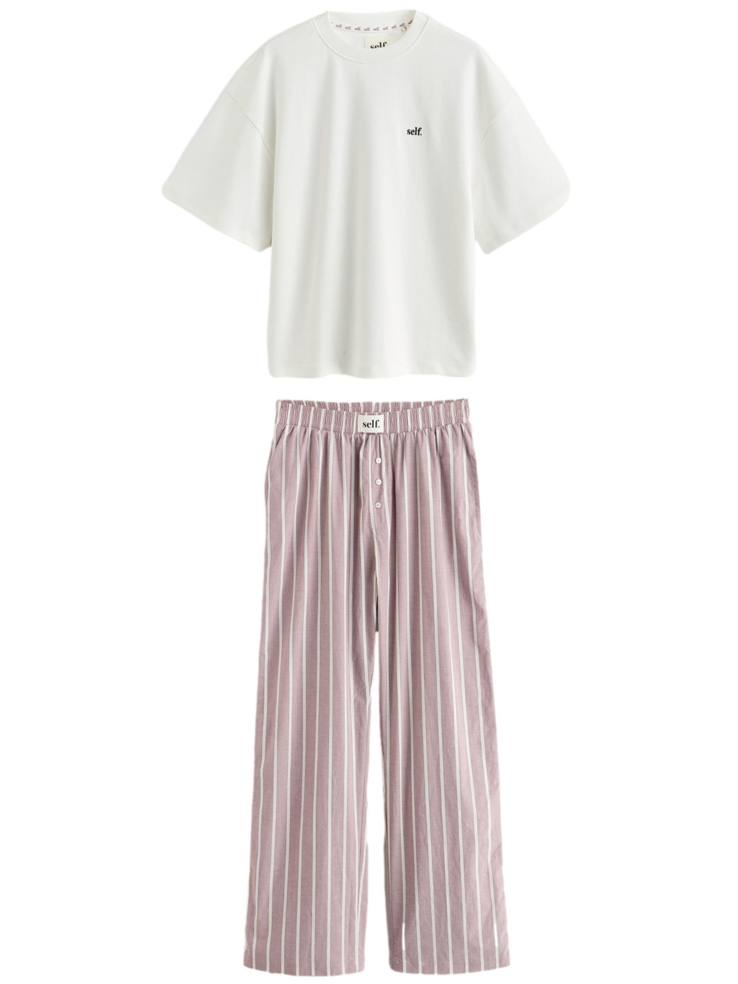 Pyjama self. en violet : devant