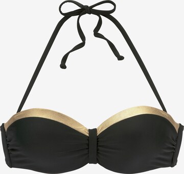 Bandeau Hauts de bikini 'Elodie' LASCANA en noir : devant