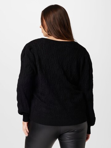 ONLY Carmakoma Knit Cardigan in Black