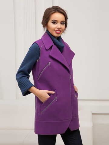 Anushka Between-Seasons Coat in Purple: front