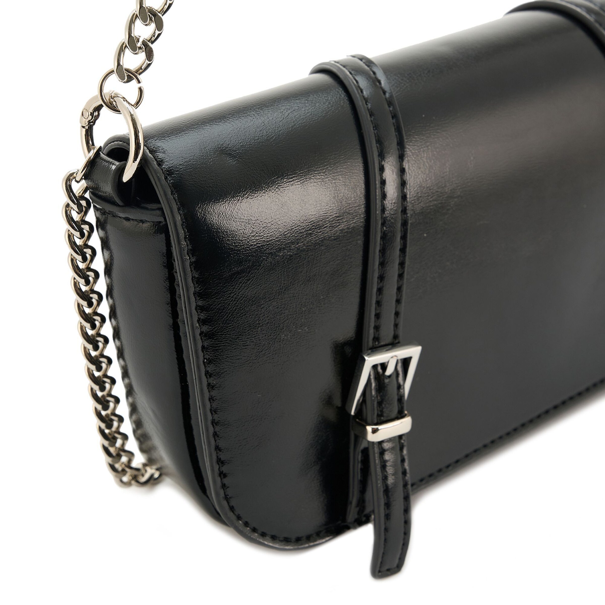 Seidenfelt Schoudertas 'Delary' in Zwart