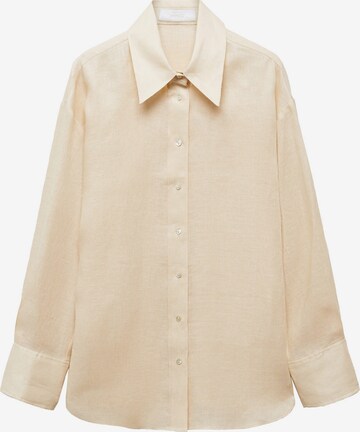 MANGO Bluse 'Luca' i beige: forside