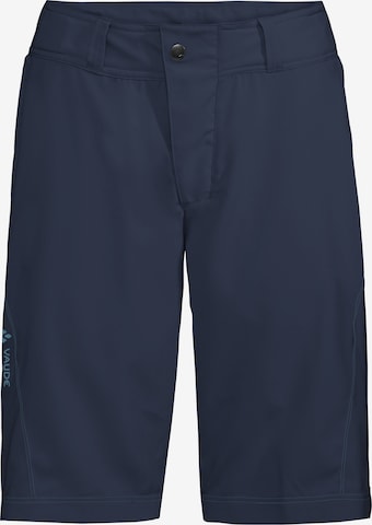 VAUDE Regular Workout Pants 'Ledro' in Blue: front