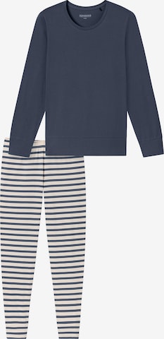 Pyjama ' Casual Essentials ' SCHIESSER en bleu : devant