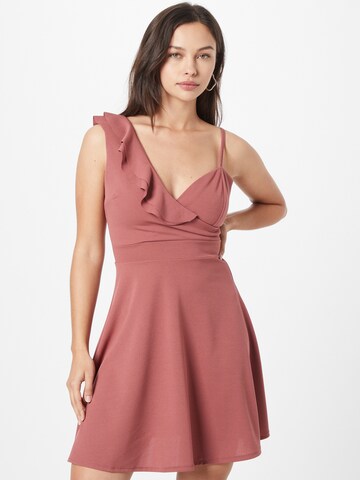 Robe de cocktail 'JOLENE' WAL G. en rose : devant