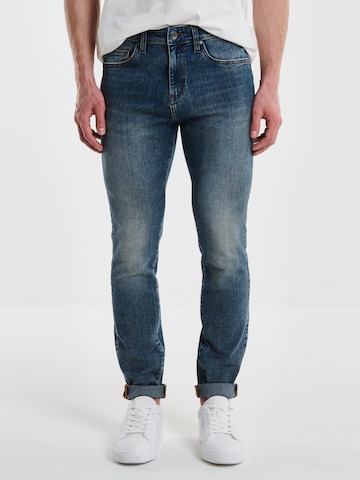 BIG STAR Slimfit Jeans ' ERVAD ' in Blauw: voorkant