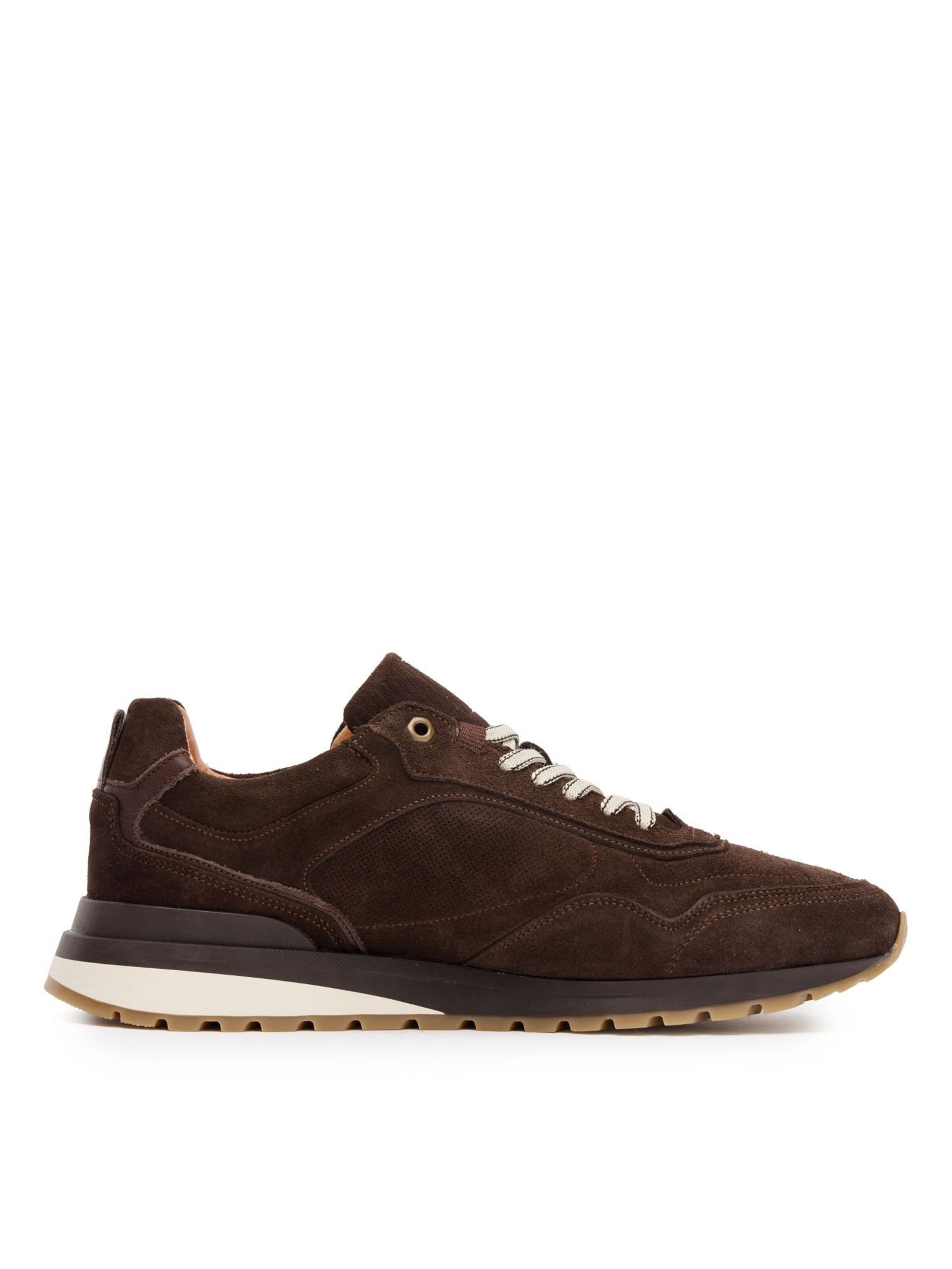 Baskets basses no stress en marron : devant