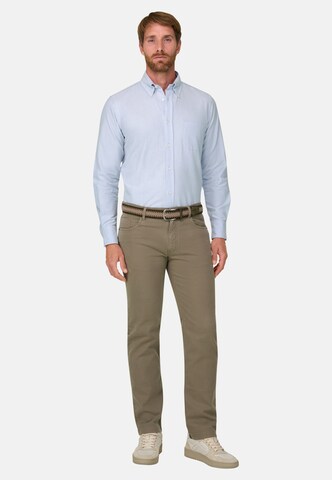 Boggi Milano Regular fit Zakelijk overhemd in Blauw: voorkant