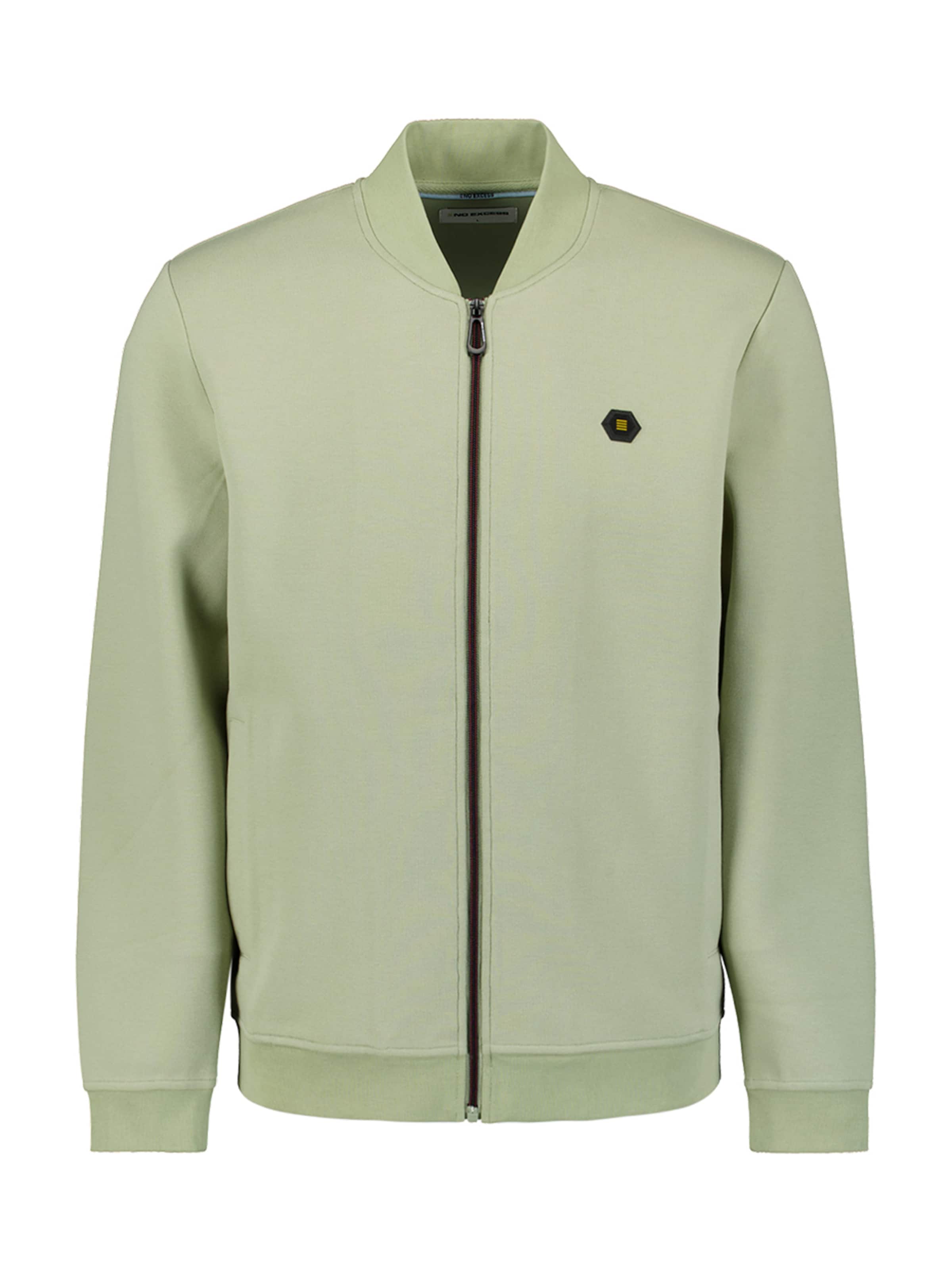 No Excess Sweatvest in Groen: voorkant